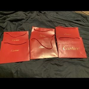 6 Cartier gift bags